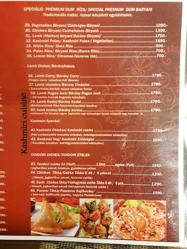 Opinii despre Kashmiri Etterem Budapest în Budapest - Vendéglátás