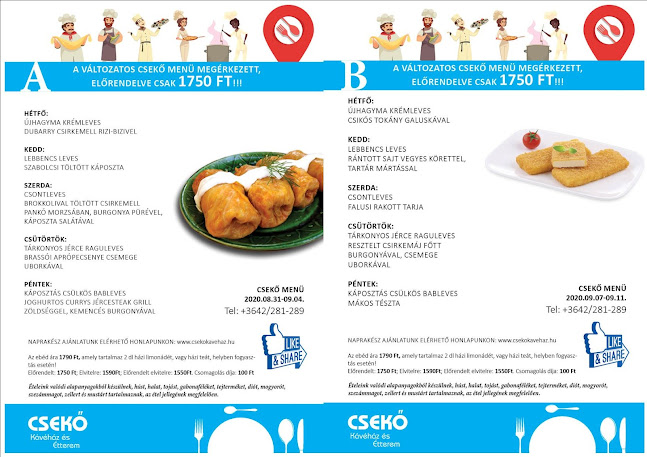 Comentarii opinii despre Csekő Kávéház és Étterem