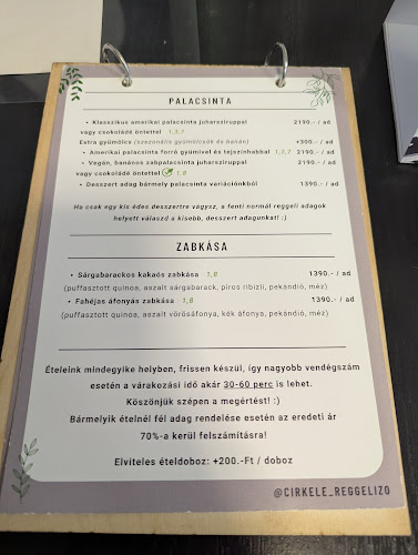 Opinii despre Cirkele - reggeli & brunch în Eger - Vendéglátás