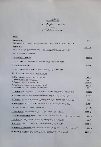 Comentarii opinii despre Deja Vu Étterem