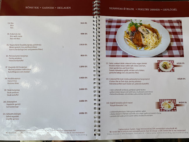 Opinii despre Tüköry Étterem în Budapest - Vendéglátás