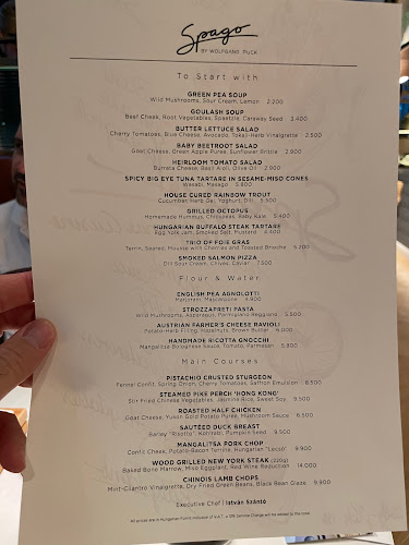 Spago Budapest by Wolfgang Puck - Vendéglátás
