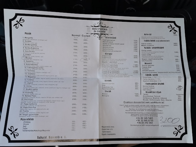 Opinii despre Vitèz pizzéria în Tabajd - Vendéglátás