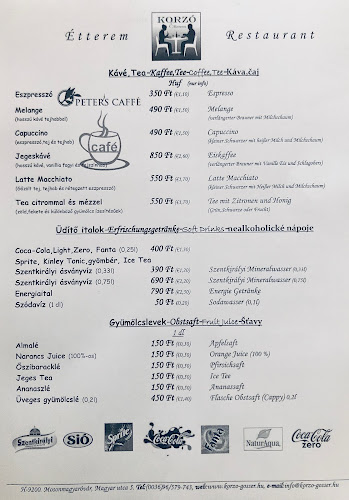 Korzó Étterem - Vendéglátás