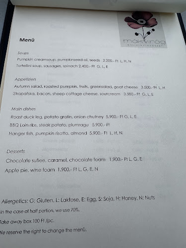 Opinii despre Mákvirág Borház-vendéglő în Révfülöp - Vendéglátás