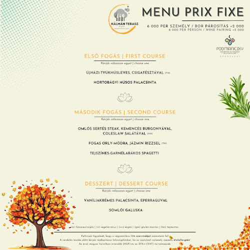 Kálmán Terasz Étterem | Pizzéria | Rendezvény - Siófok