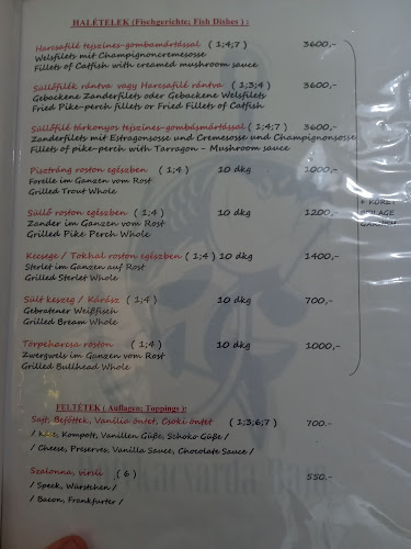 Potykacsárda - Vendéglátás