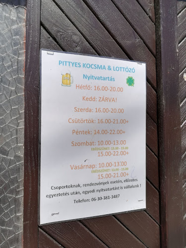 Opinii despre Pittyes kocsma în Velem - Vendéglátás