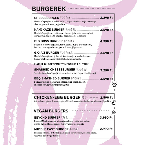 Opinii despre REBEL Burger & More în Budapest - Vendéglátás