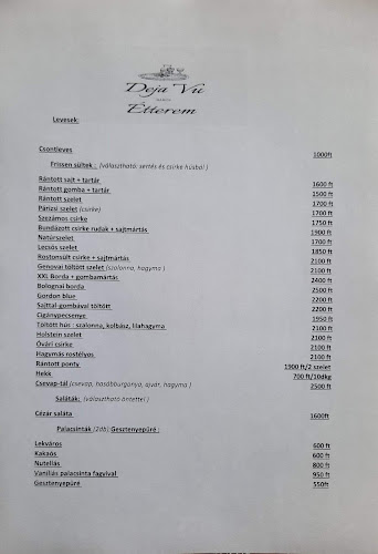 Opinii despre Deja Vu Étterem în Barcs - Vendéglátás