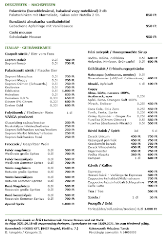 Opinii despre Termál Étterem în Hegykő - Vendéglátás