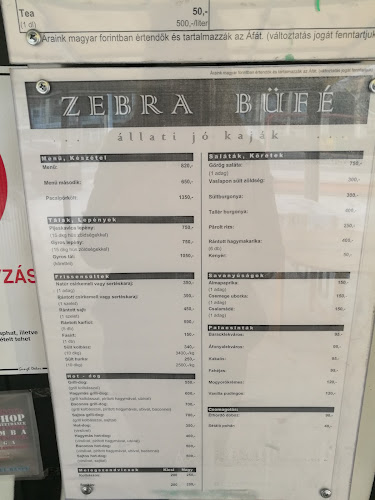 Zebra Büfé - Vendéglátás