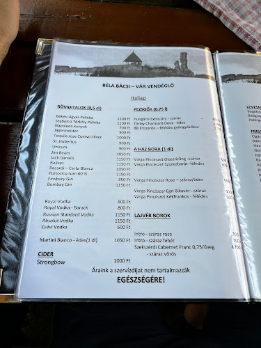 Vár Vendéglő - Nógrád - Vendéglátás