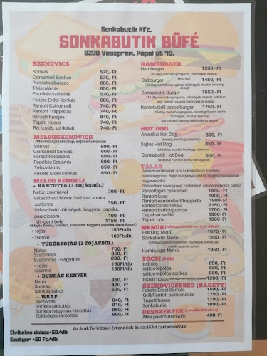 Sonkabutik Büfé - Veszprém