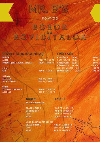 Mr. B's Fonyód balatoni ízei - Vendéglátás