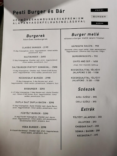 Opinii despre Pesti Burger és Bár în Budapest - Vendéglátás