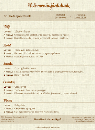 Bani-Hami Kisvendéglő