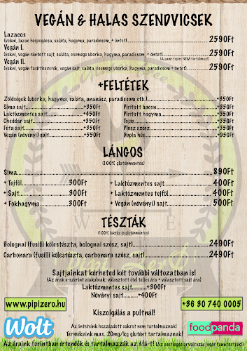 Pipi. Zero - Gluténmentes kézműves szendvicsek