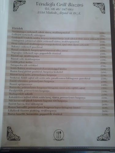 Véndiófa Grill Bisztró