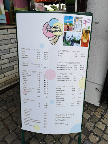 Erzsike Fagyizó - Vendéglátás