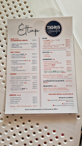 Tigris Reggeliző és Bisztró - Vendéglátás