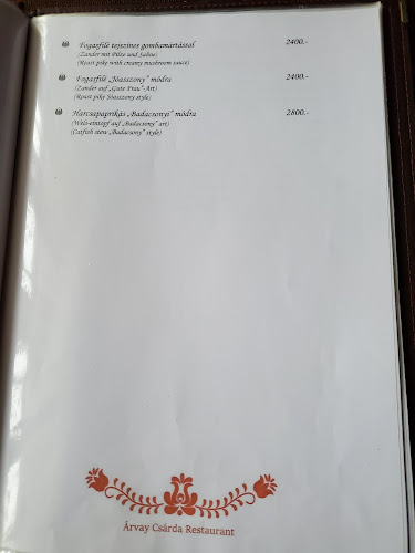 Opinii despre Árvay Csárda în Budapest - Vendéglátás