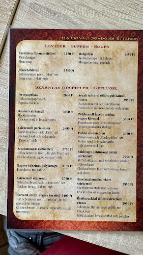 Opinii despre Harsona Panzió és Étterem în Harsány - Vendéglátás