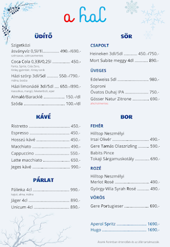 Opinii despre A Hal în Göd - Vendéglátás