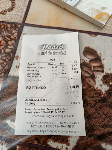 Pedró Büfé - Fagyizó - Vendéglátás