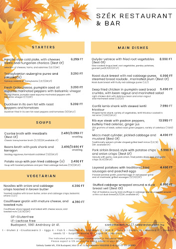 SZÉK Restaurant & Bar - Budapest