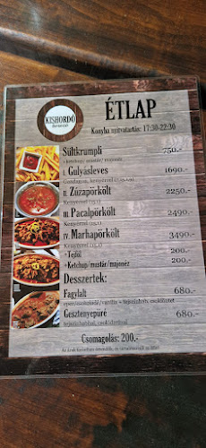 Kishordó Borozó - Vendéglátás