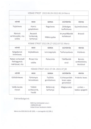 Kebab Street - Fertőszentmiklós