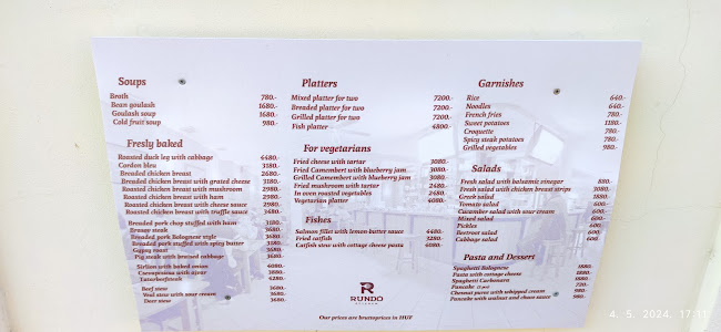 Rundó Söröző és Étterem - Vendéglátás