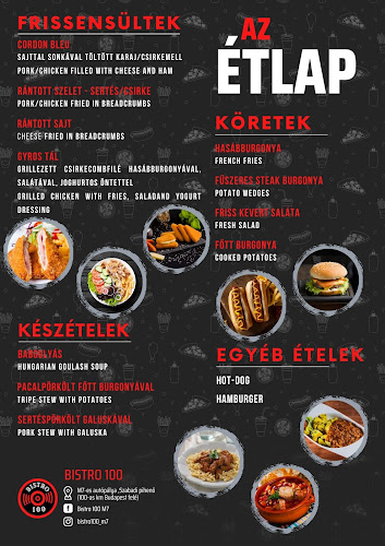 Opinii despre BISTRO 100 M7- Étterem és Reggeliző în Siófok - Vendéglátás