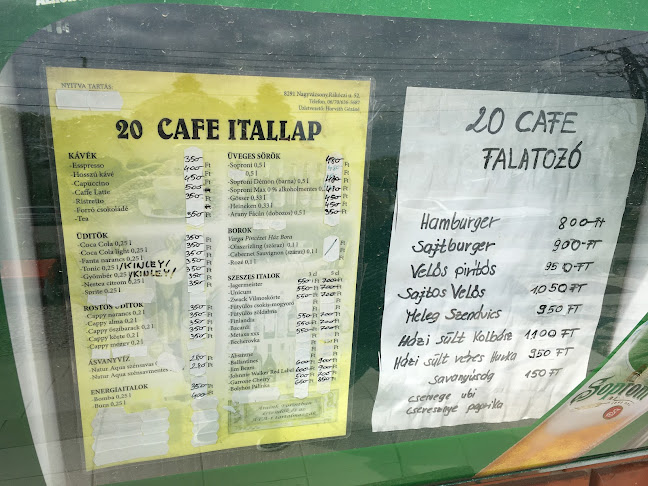 Opinii despre 20 Cafe Falatozó în Nagyvázsony - Vendéglátás
