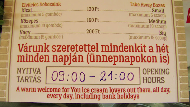 Opinii despre Cousin Fagyizó în Debrecen - Vendéglátás