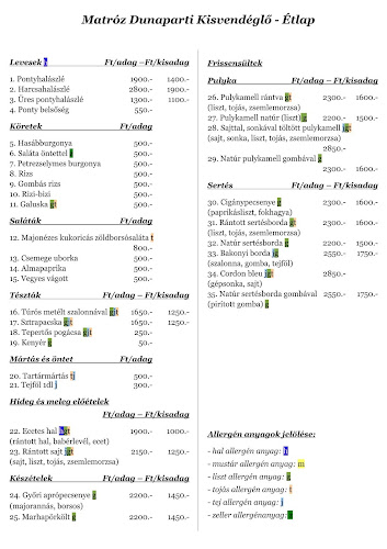 Matróz Dunaparti Kisvendéglő