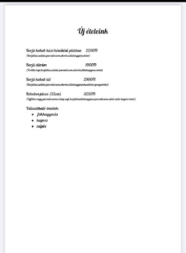 Black Angel Pizzéria - Szombathely