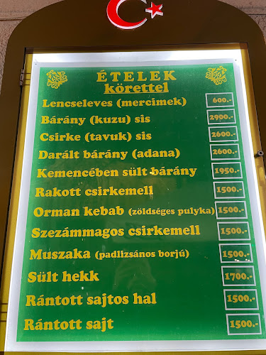 Szeráj Török Étterem - Vendéglátás