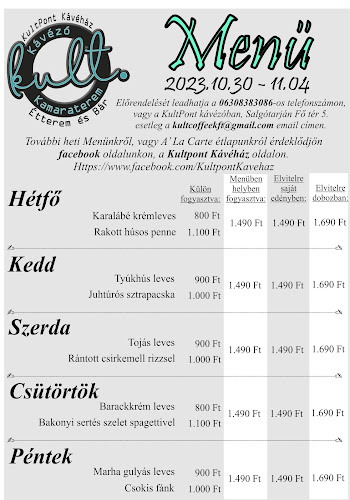 KultPont Kávézó és Kamaraterem