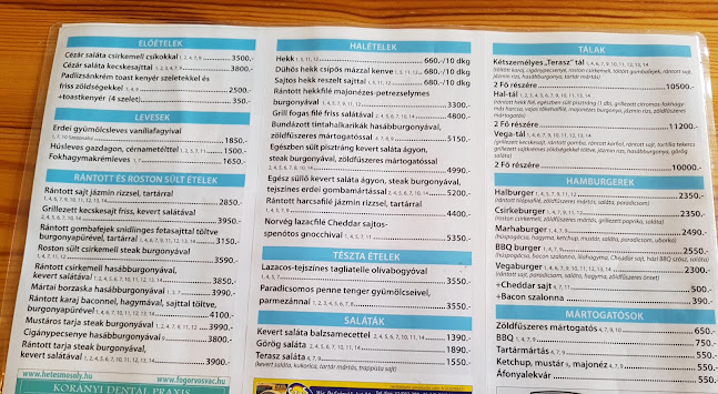 Hekk Terasz Vác - Vendéglátás