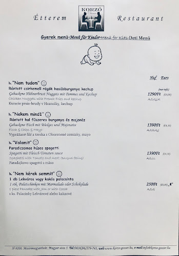 Korzó Étterem - Vendéglátás