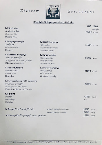 Comentarii opinii despre Korzó Étterem