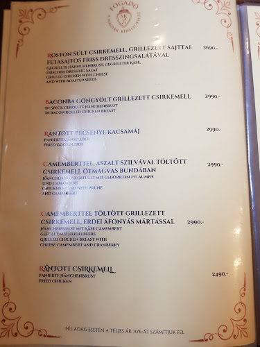 Fogadó a magyar királyokhoz - Vendéglátás