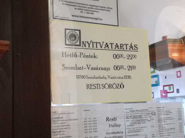 Opinii despre Resti Expresszó în Szombathely - Vendéglátás