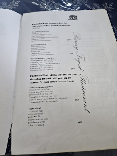 Opinii despre Bárczy Fogadó Restaurant în Szentendre - Vendéglátás