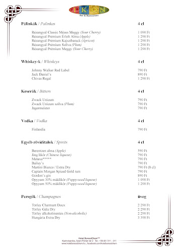 Hotel BorsodChem és IKON Bar & Restaurant - Vendéglátás