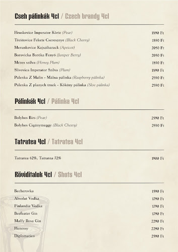 Szlovák Söröző - Vendéglátás