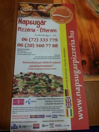 Opinii despre Napsugár Pizzéria-Étterem în Pécs - Vendéglátás