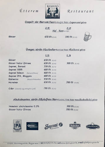 Opinii despre Korzó Étterem în Mosonmagyaróvár - Vendéglátás